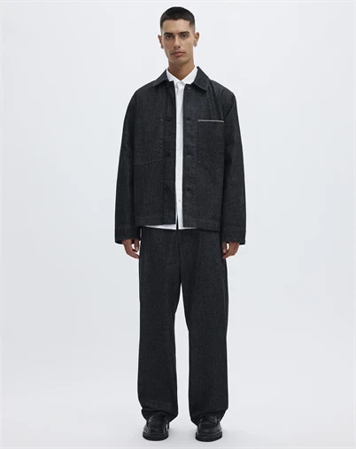 Annarr - ANRFloki Selvedge Denim Rinse Overshirt - Blue Denim